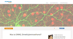 Desktop Screenshot of dmae-dimethylaminoethanol.com