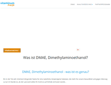 Tablet Screenshot of dmae-dimethylaminoethanol.com